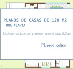 planos de casas de 120 m2 una planta